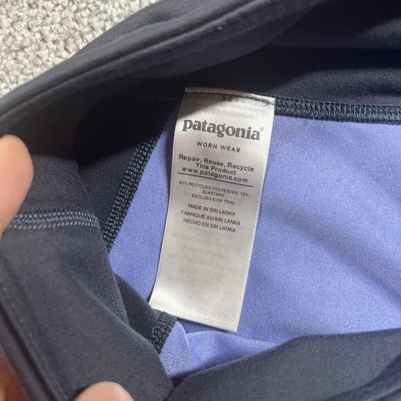 Patagonia Leggings Womens Small Centered Crops Performance Compression Wicking - Picture 3 of 12